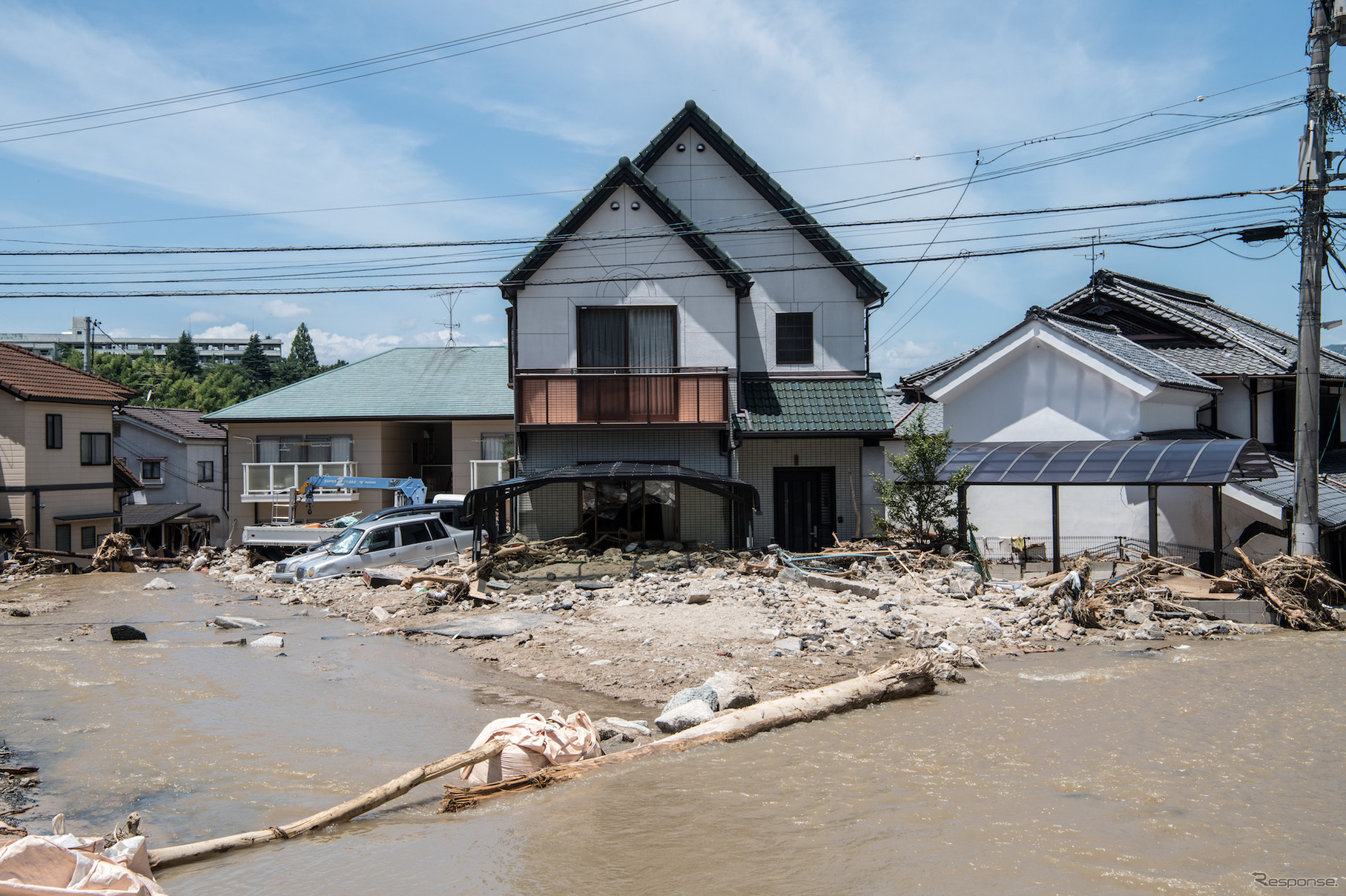 平成30年7月豪雨（7月10日、広島市）　(c) Getty Images