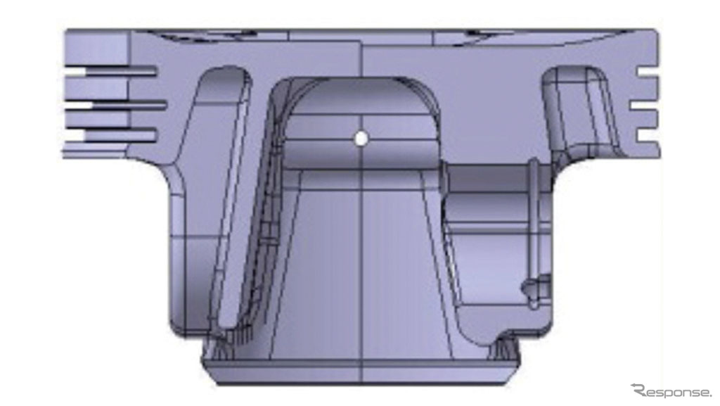 ホンダ クラリティPHEV 軽量ピストン断面