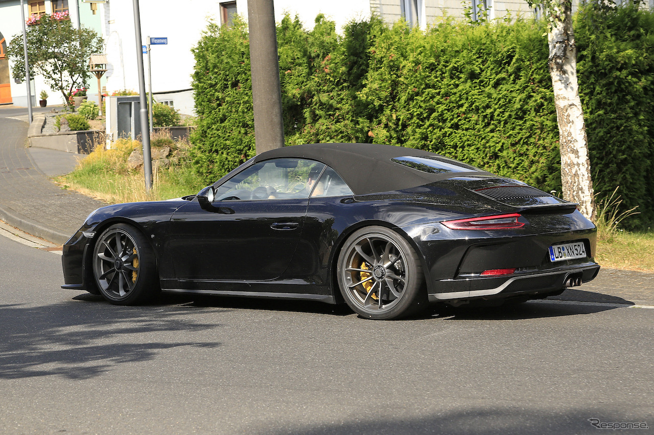 ポルシェ 911GT3 カブリオレ スクープ写真