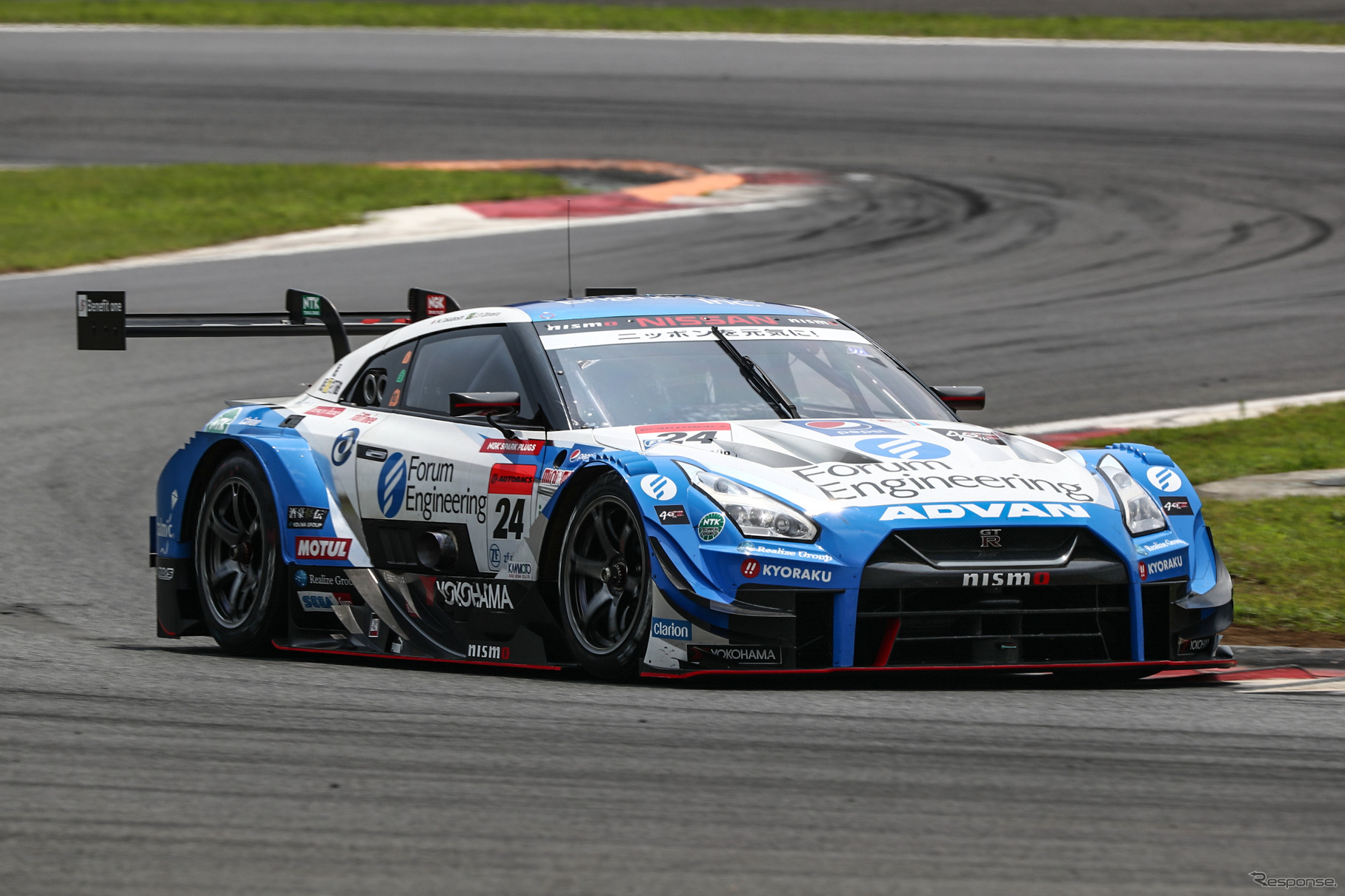 GT500クラス予選2位の#24 GT-R。