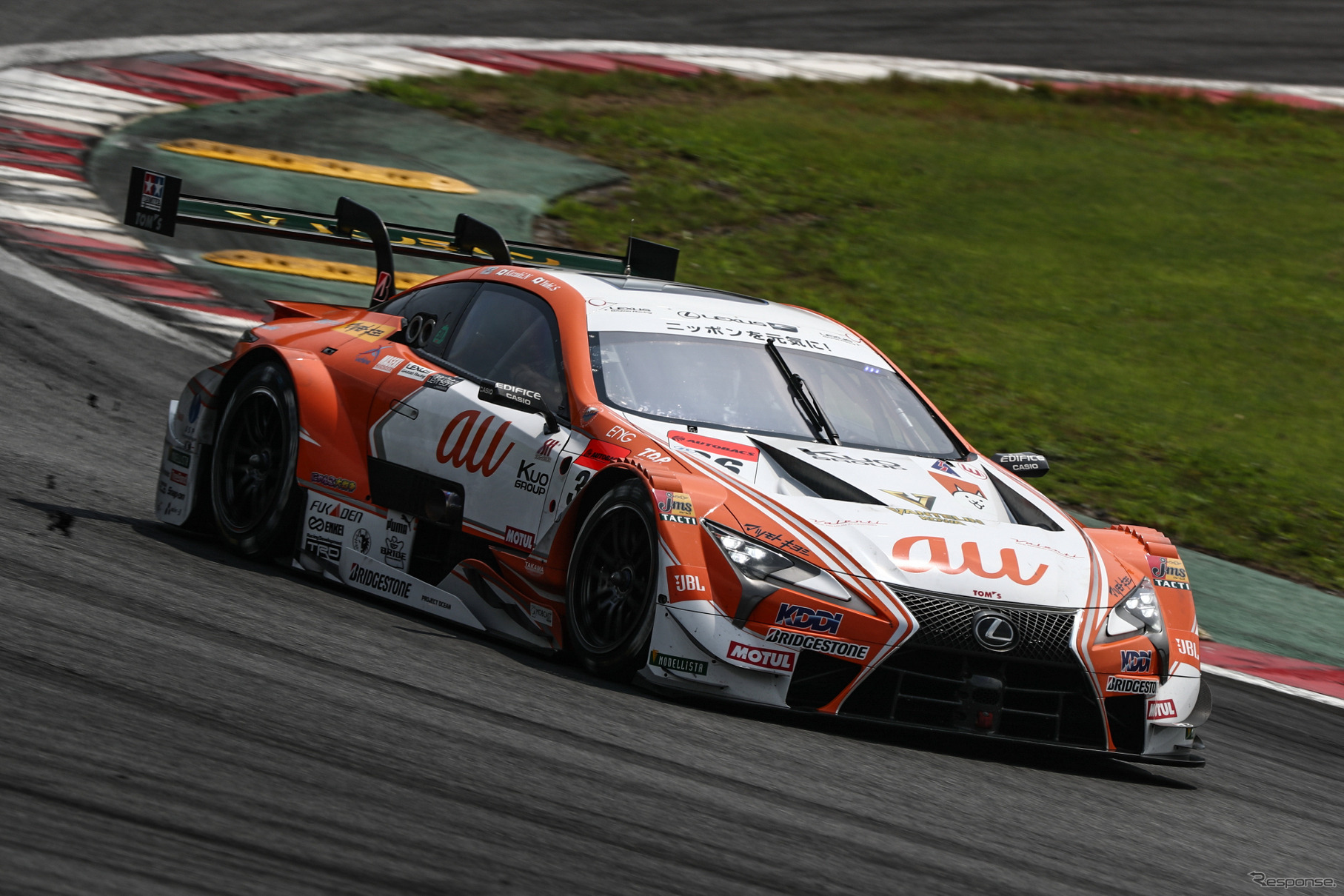 GT500クラス予選3位の#36 LC500。