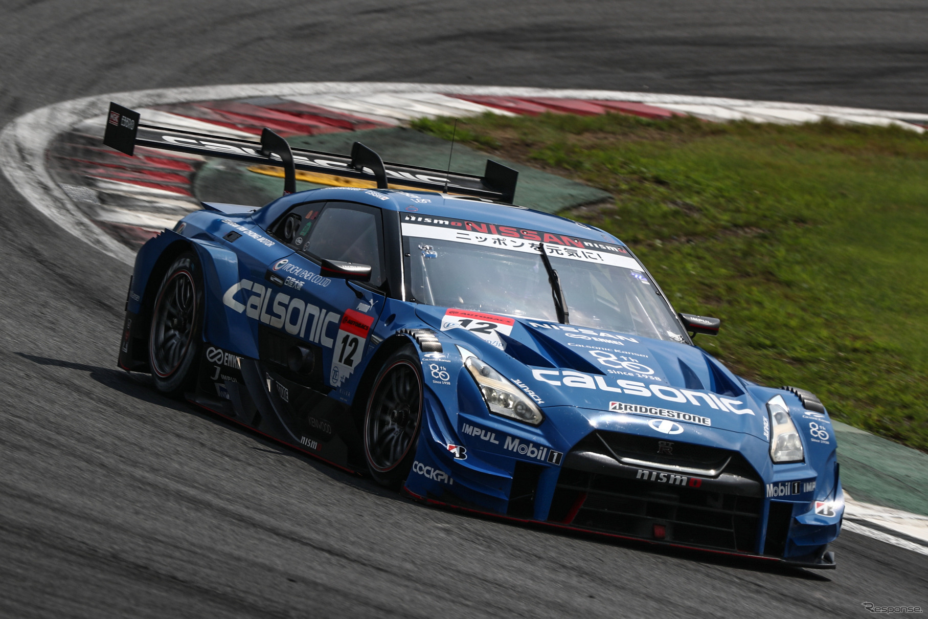 GT500クラス予選5位の#12 GT-R。