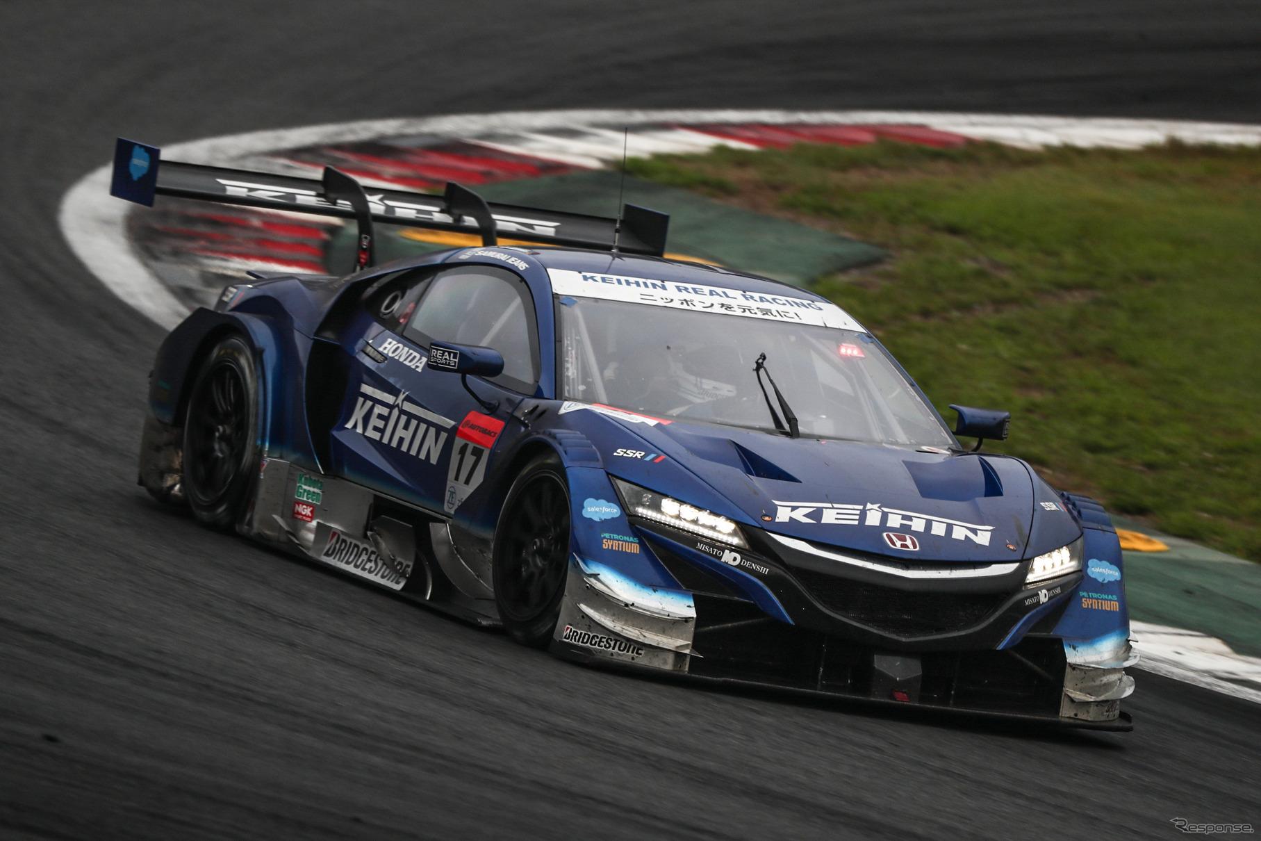 GT500クラス決勝3位の#17 NSX。