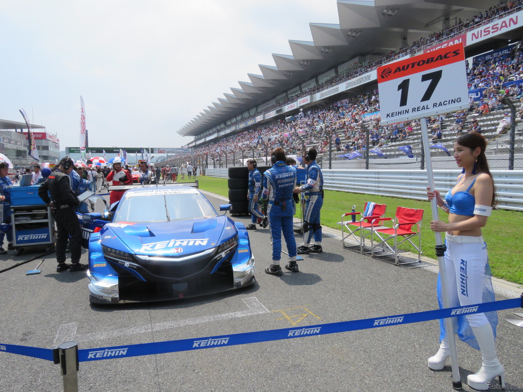 GT500クラス決勝3位の#17 NSX。