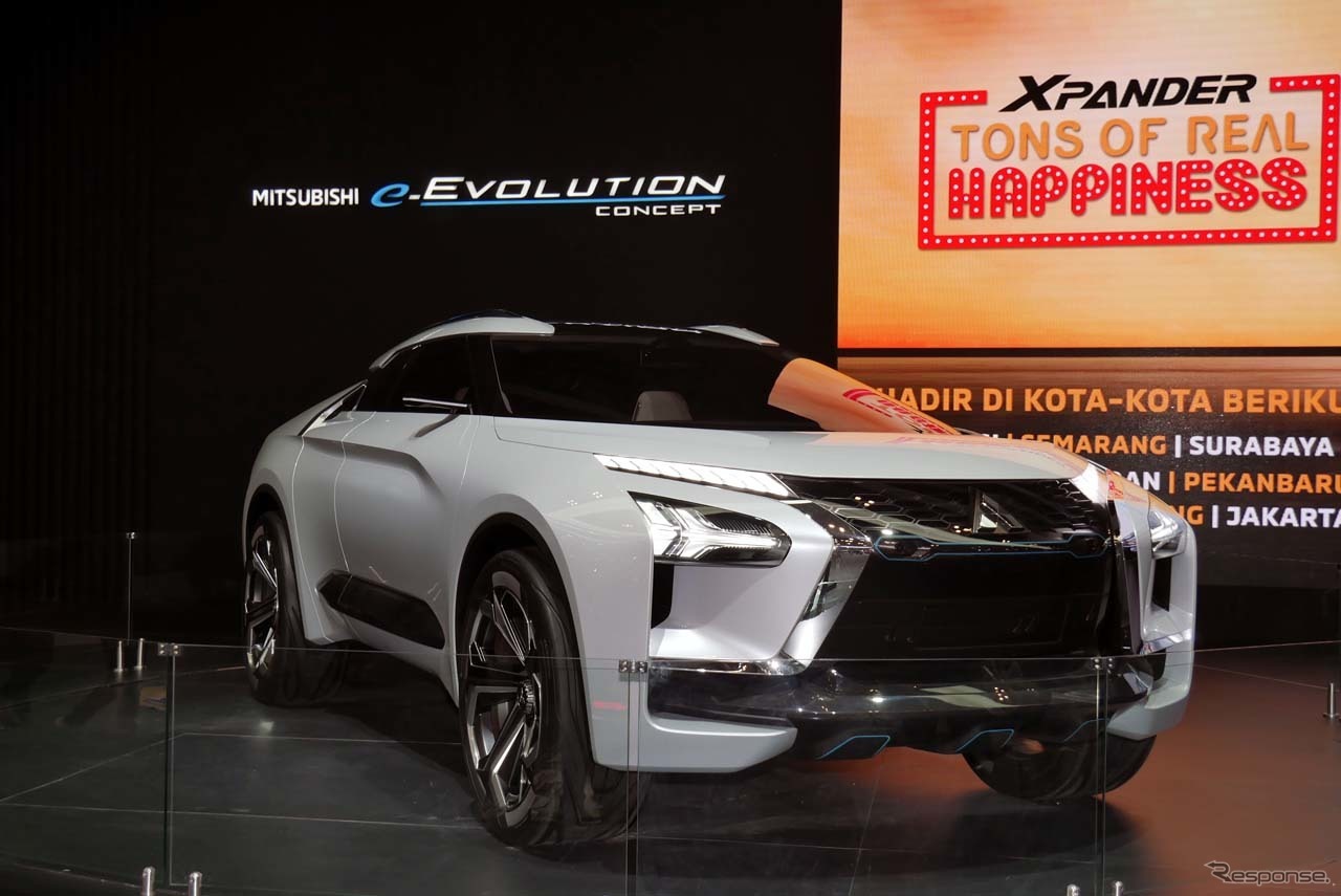 インドネシア初披露となった高性能電動SUV「三菱e-EVOLUTION」