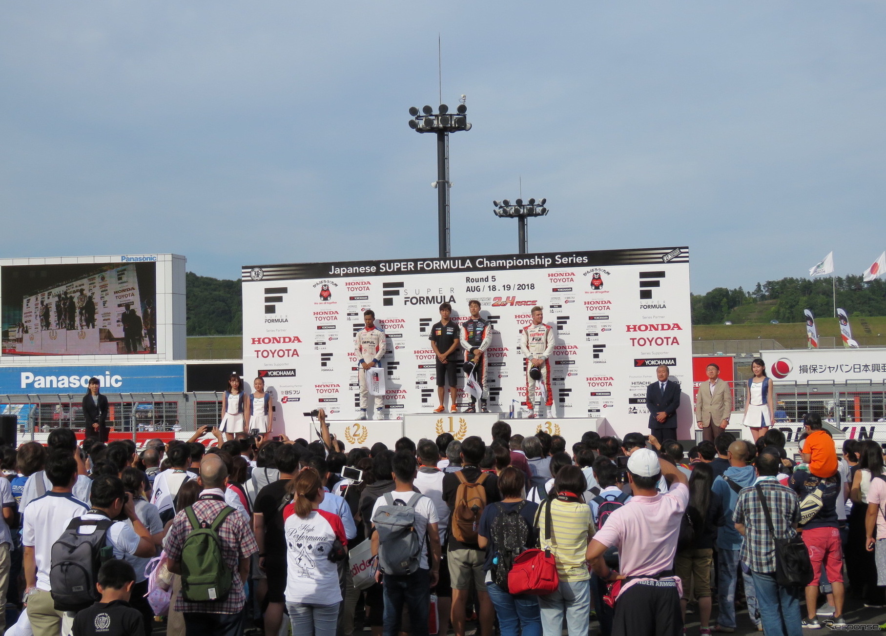 SF第5戦もてぎの表彰式。