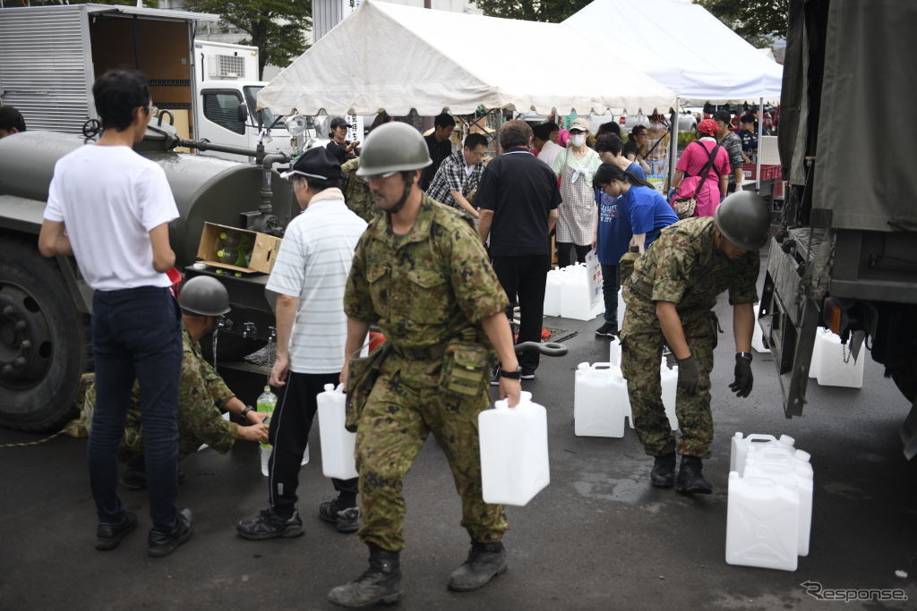 平成30年北海道胆振東部地震（9月8日撮影、北海道厚真町）　(c) Getty Images