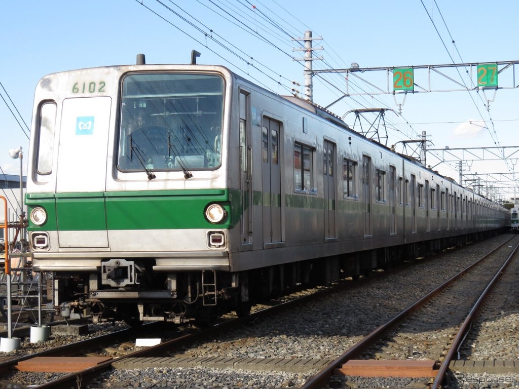 およそ40年、千代田線の主力で活躍していた6000系。現在は2編成を残すのみとなった。