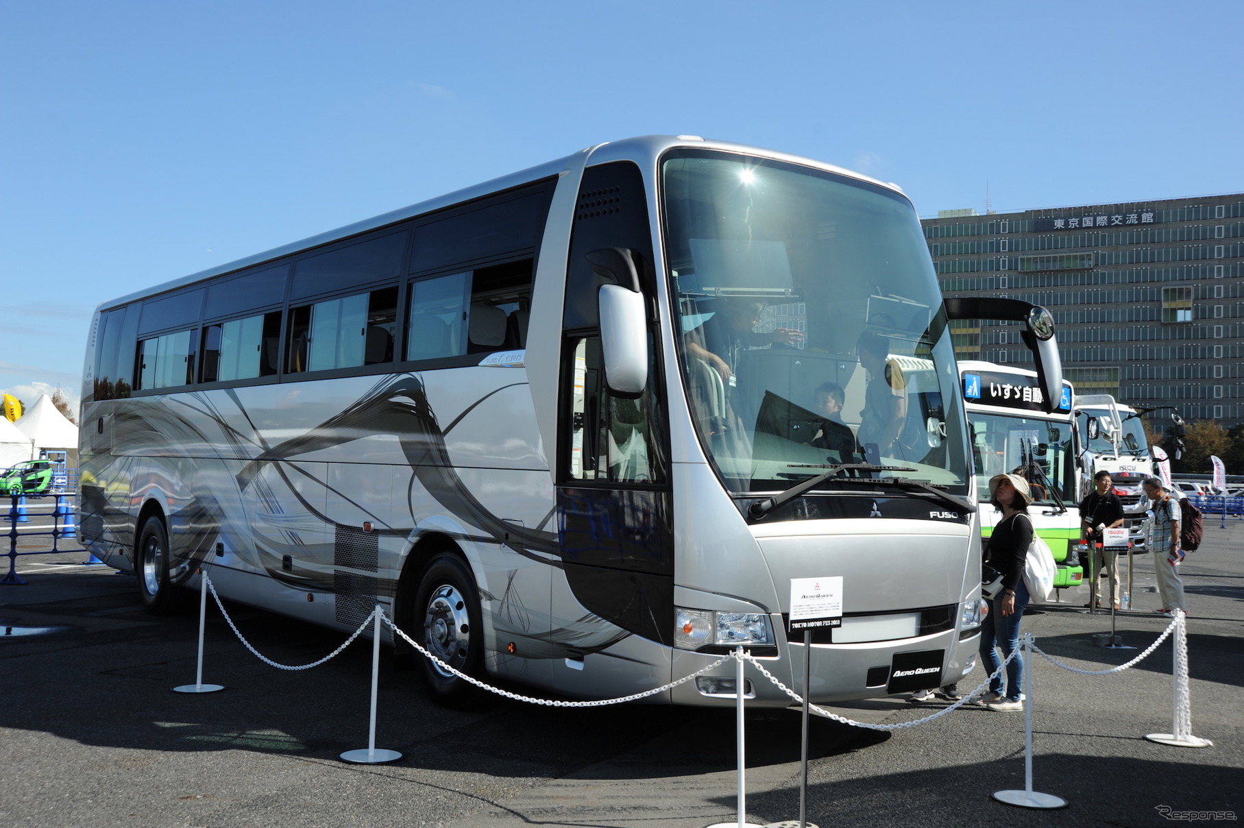 三菱ふそうAero Queen（大型観光バス。東京モーターフェス2018、はたらくクルマ展示）