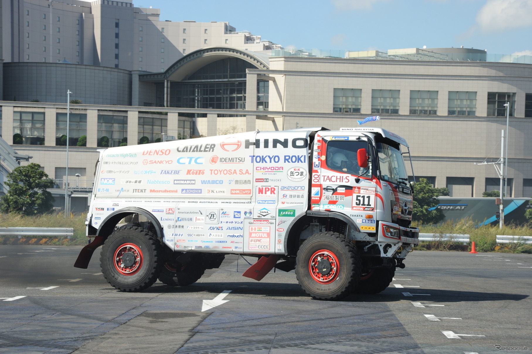 日野レンジャー・ダカールラリー参戦車（デモラン、東京モーターフェス2018）