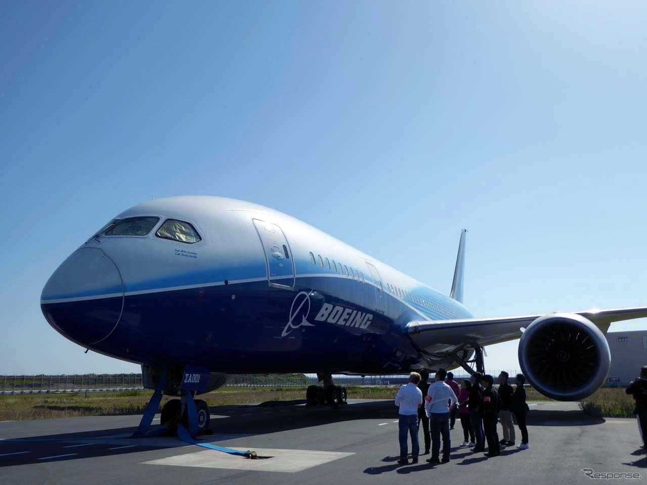 2015年6月にボーイング社より寄贈された初号機（2016年9月撮影）。