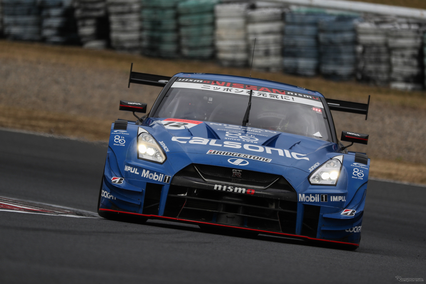 GT500クラス予選11位の#12 GT-R。