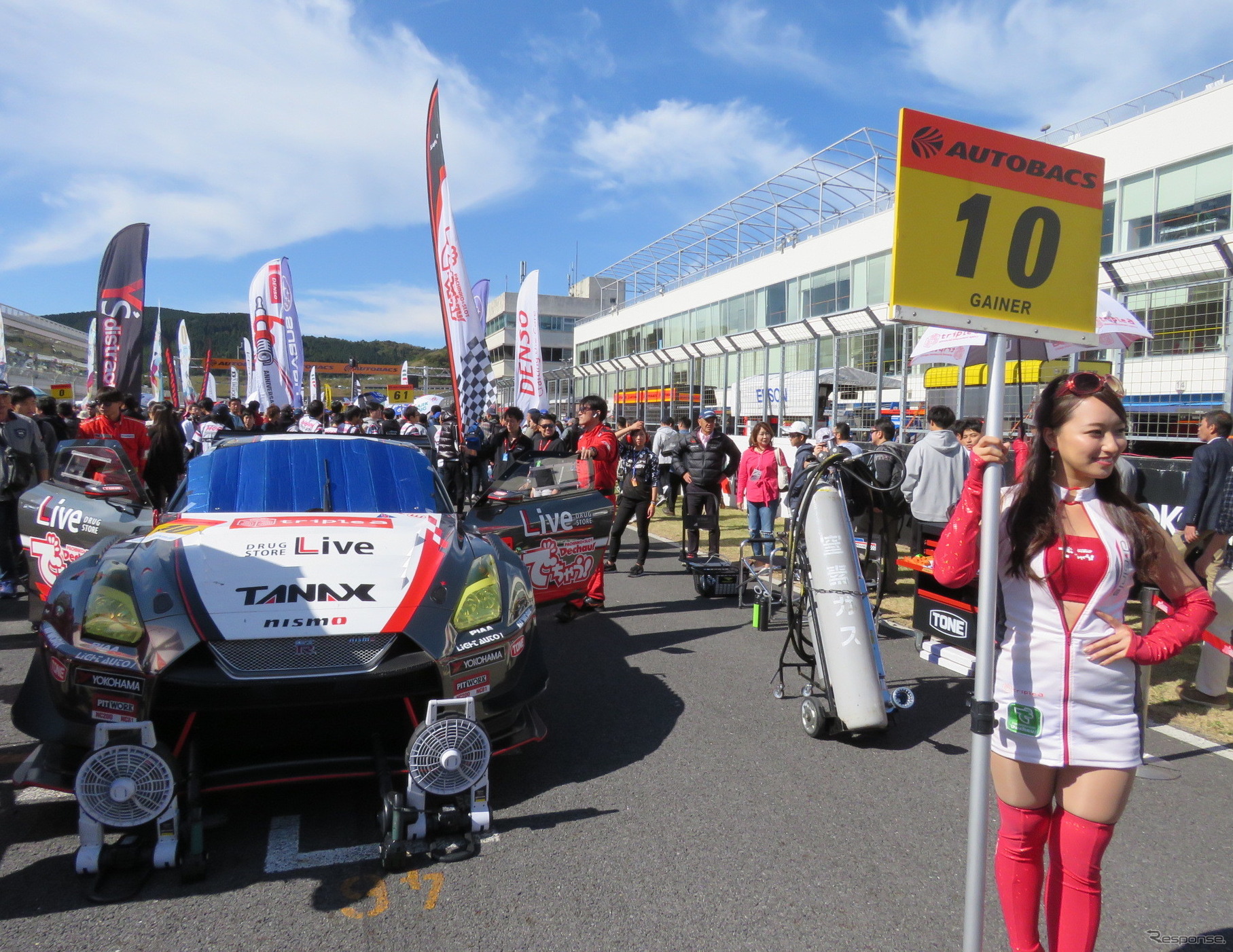 予選2位の#10 GT-Rは決勝9位に。