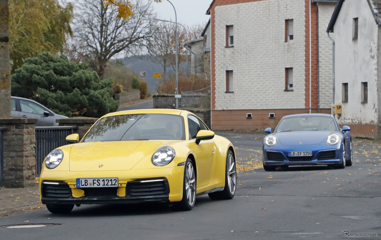 ポルシェ 911 新型スクープ写真