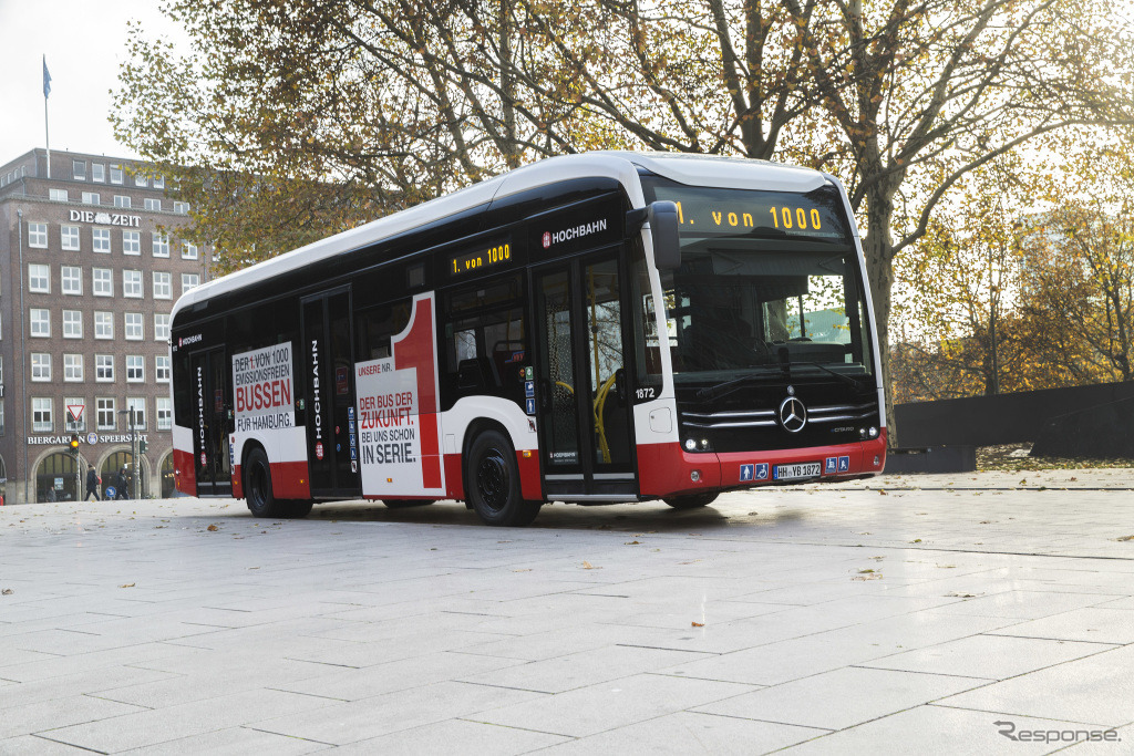 メルセデスベンツの新世代EV大型バス、eシターロ