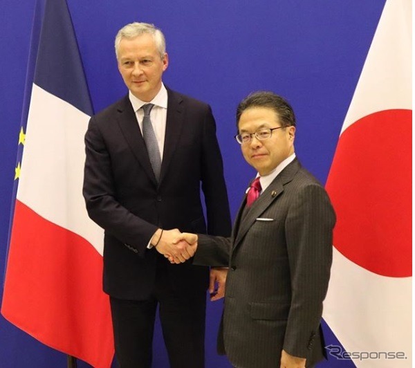 世耕経済産業大臣とフランスのル・メール経済財務大臣がルノー・日産アライアンスに関して意見交換