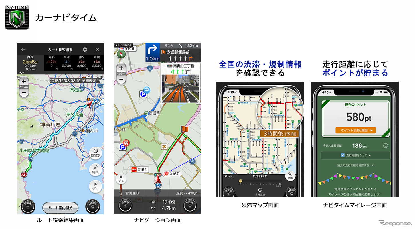 主力アプリのカーナビタイム。ユーザーの利便性も常に向上している