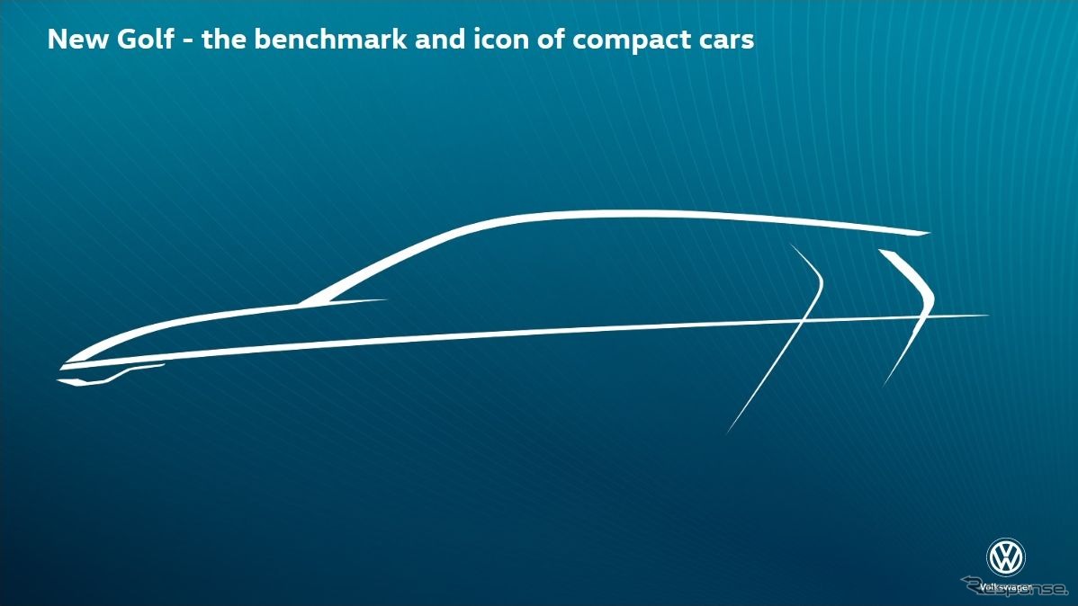 フォルクスワーゲン・ゴルフ 次期型のイメージスケッチ