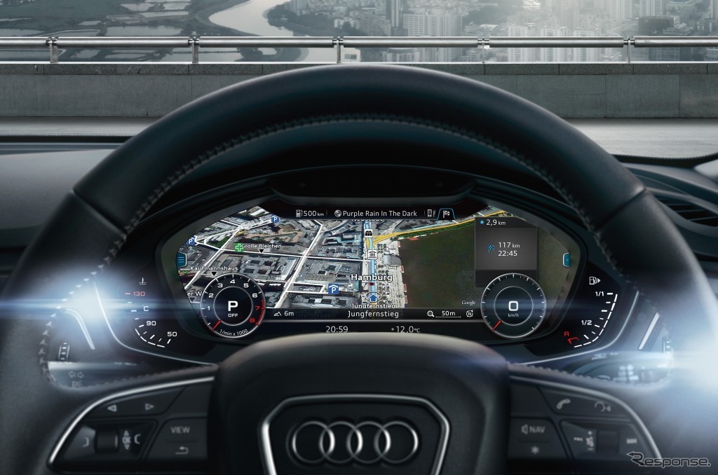 アウディ A4オールロード absoluteに装備されるバーチャルコックピット