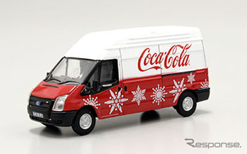 OXFORD 1/76scale Ford Transit MK5 LWB High Coca Cola Xmas