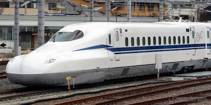 2018年3月から走行試験が始まったN700Sの確認試験車。量産車は2020年度に12両、2021年度と2022年度には14両ずつ登場する計画。