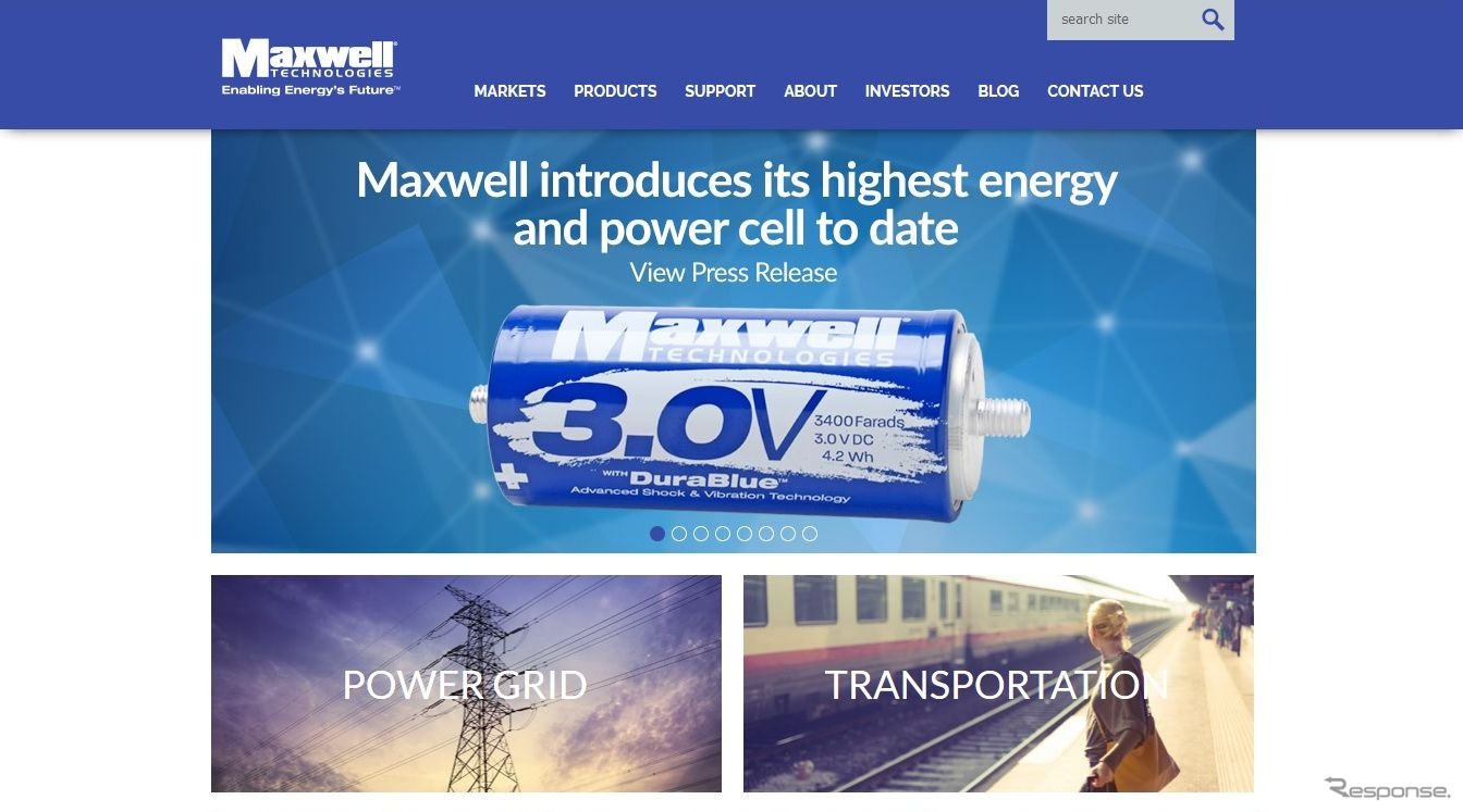 米国のマクスウェル・テクノロジーズ社の公式サイト