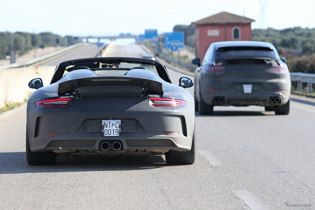 ポルシェ 911 スピードスター 市販型スクープ写真