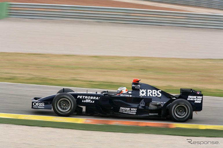 08年型ウィリアムズ、バレンシアに初登場