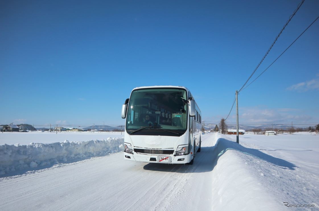 三菱ふそうトラック・バス寒地試験（2018年）