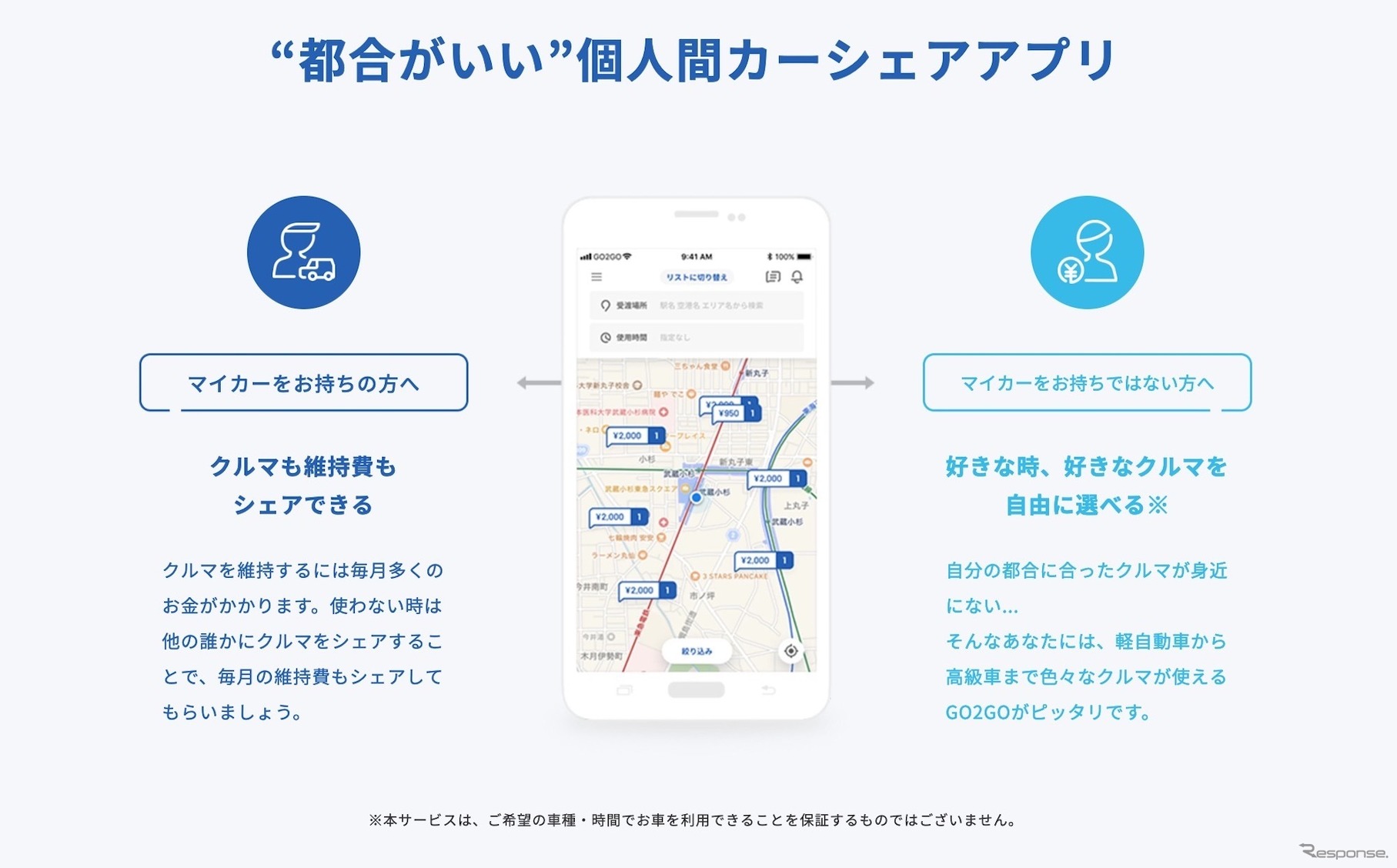 IDOMのカーシェアリングサービス「GO2GO」