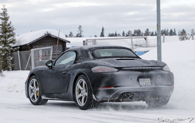 ポルシェ 718 ボクスター 6気筒モデル 開発車両（参考画像）