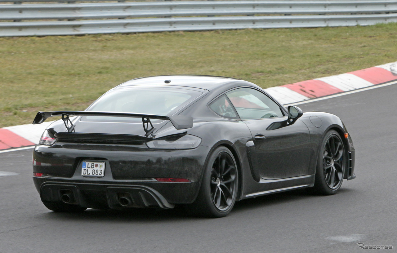 ポルシェ 718 ケイマン GT4 スクープ写真