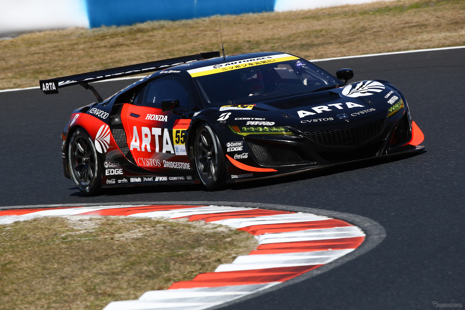 GT300クラスのポールは#55 NSX GT3がゲット。