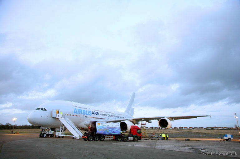 エアバス A380、世界初のGTL飛行