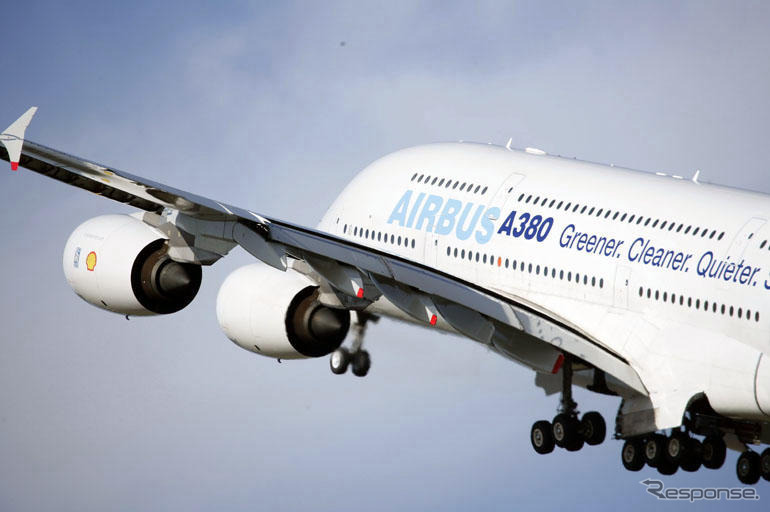 エアバス A380、世界初のGTL飛行