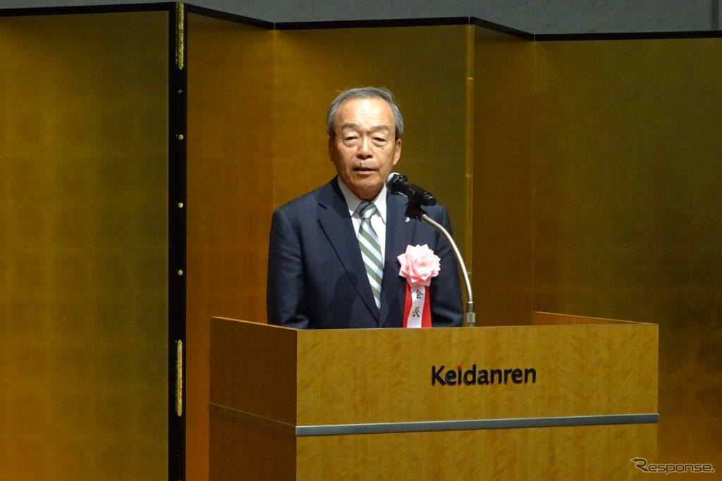日本自動車会議所　内山田会長