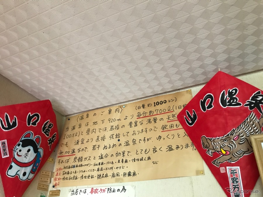 特徴が手書きで紹介されていた。