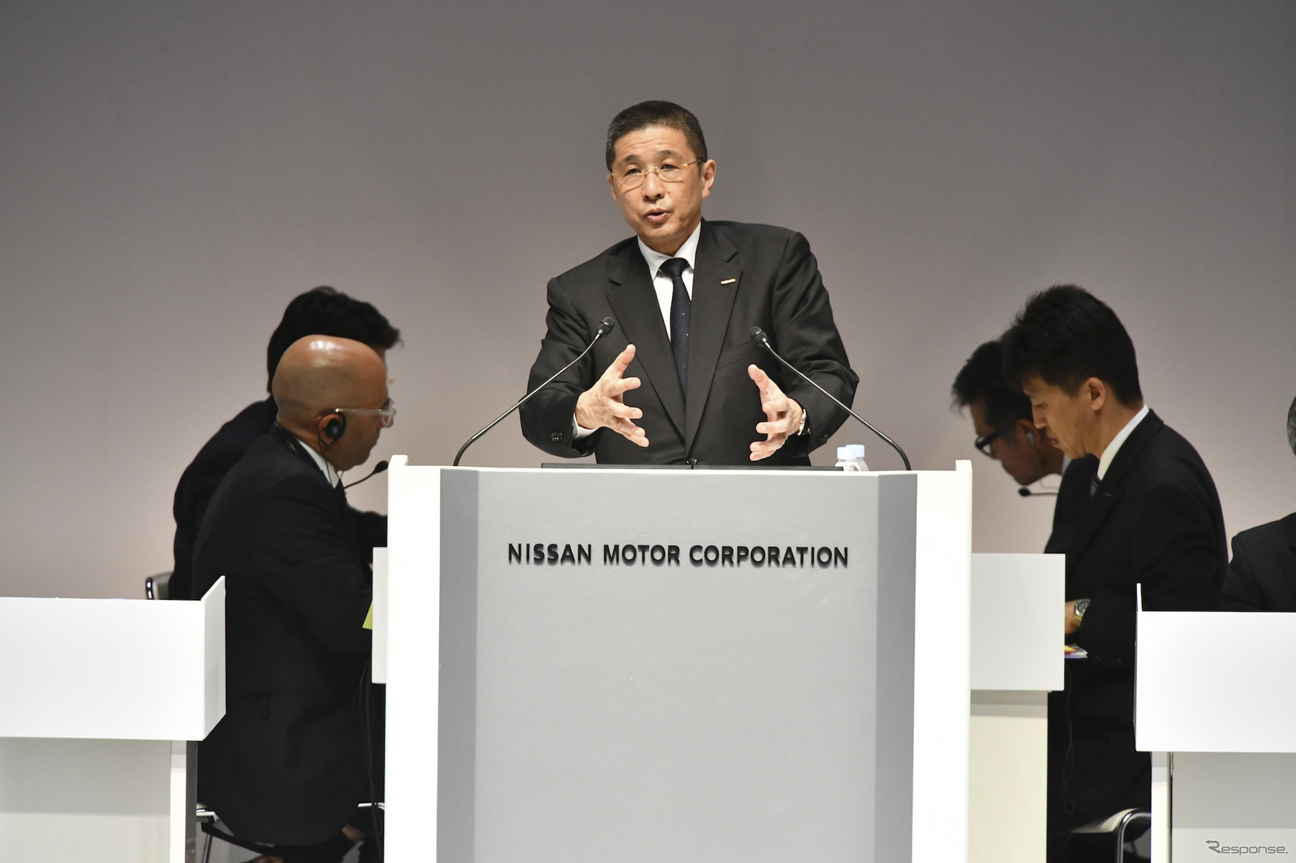 日産株主総会での西川廣人社長