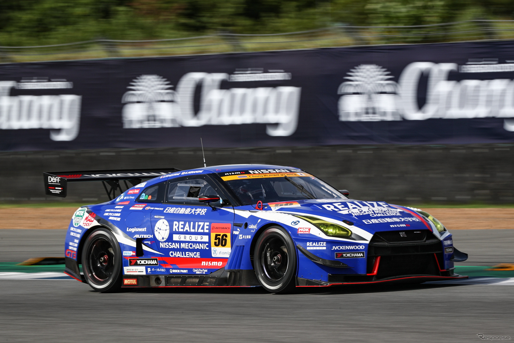 GT300クラス決勝2位の#56 GT-R。