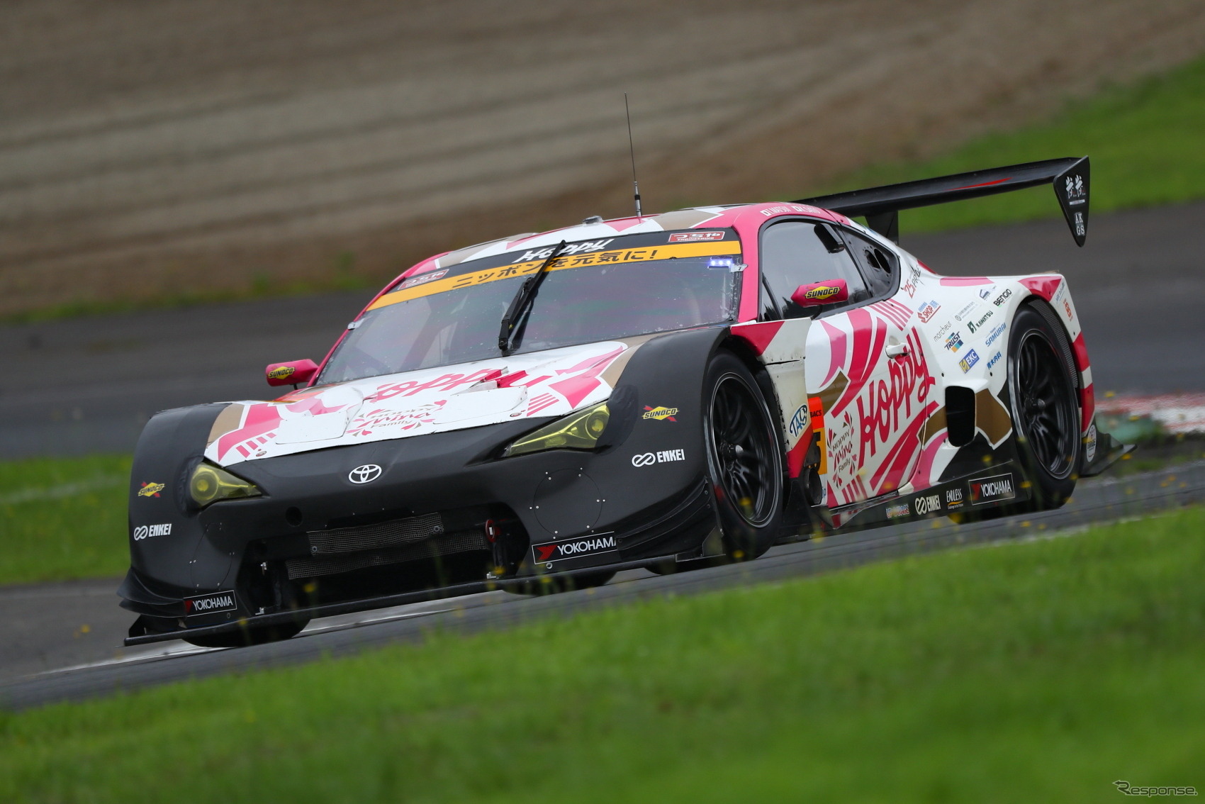 SUPER GT 公式テストSUGO 2日目（2019年8月11日）。GT300クラス・トップタイムのNo.25 HOPPY 86 MC