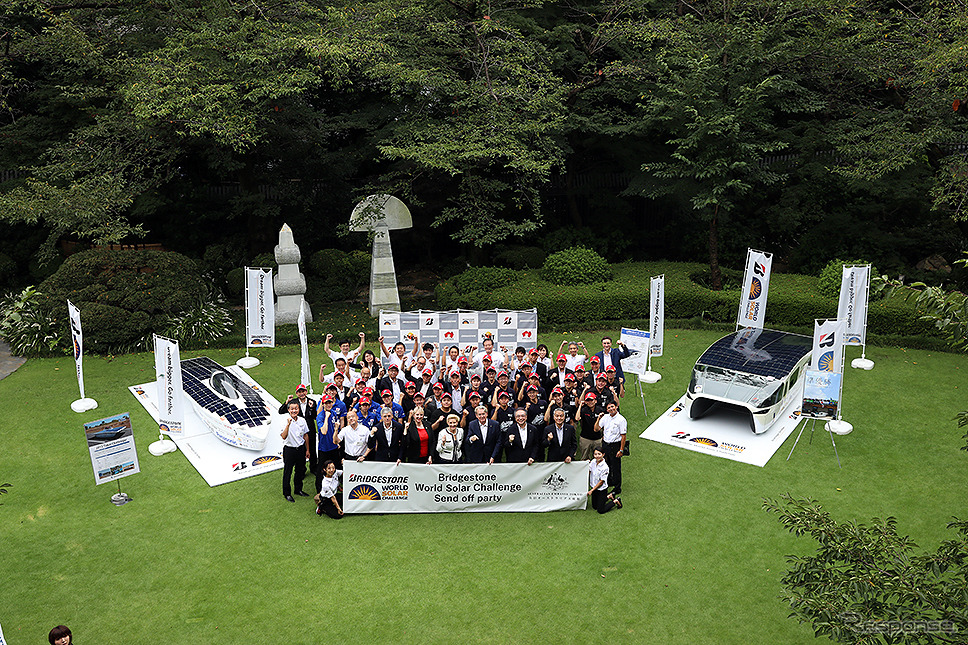 ブリヂストンワールドソーラーチャレンジ国内出場チーム走行会（オーストラリア大使館 2019年8月27日）