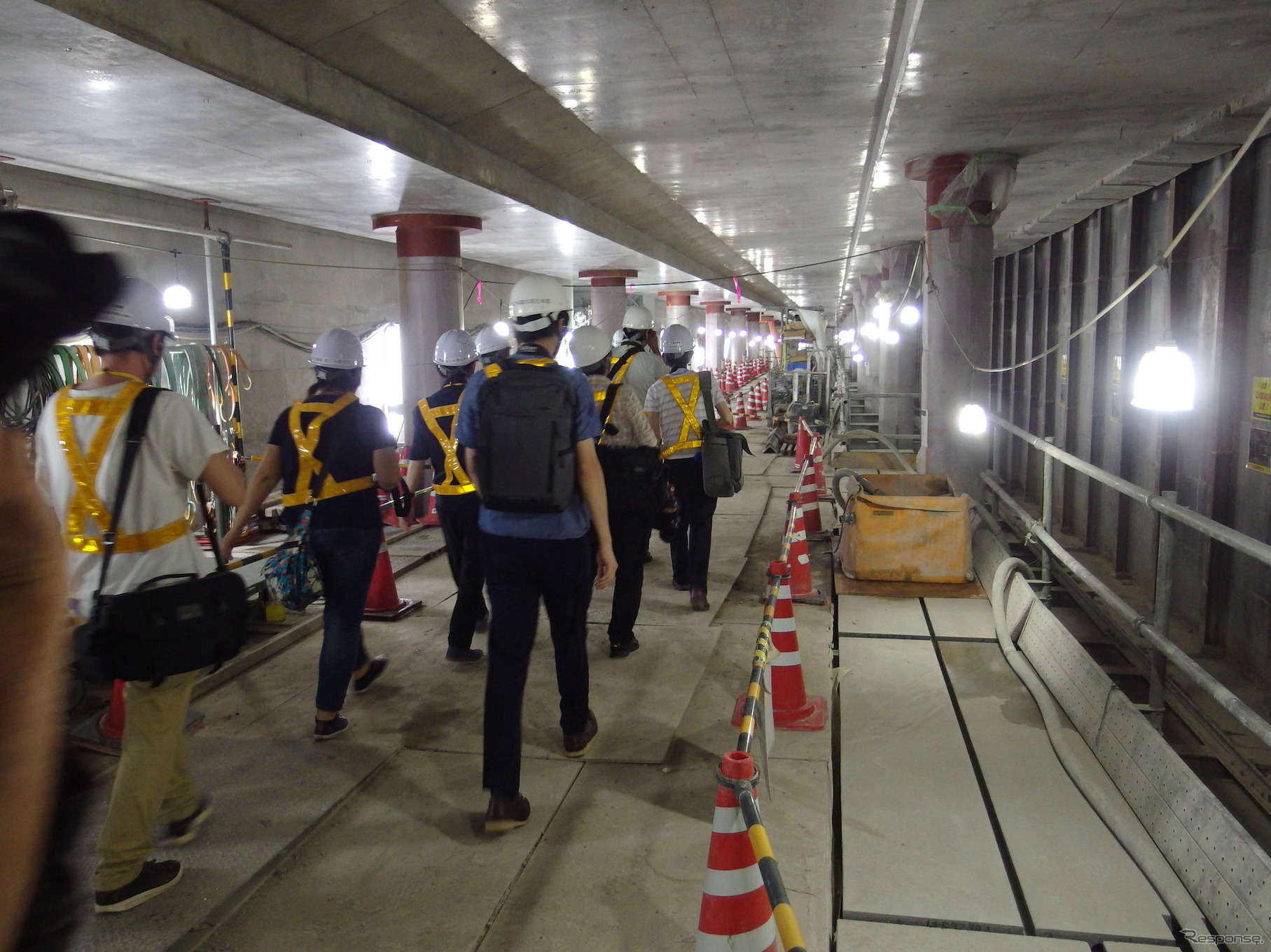 東京メトロ虎ノ門ヒルズ駅工事