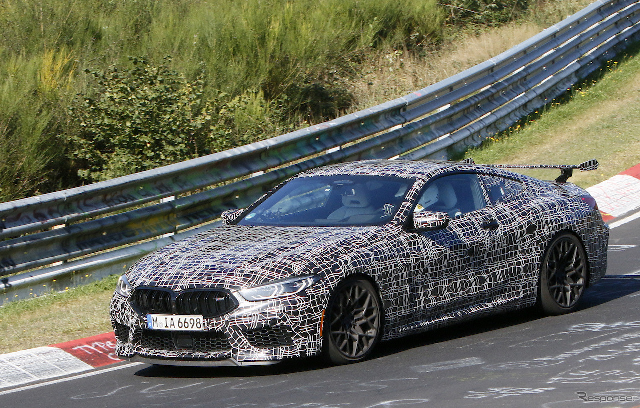 BMW M8クーペ CS テスト車両（スクープ写真）