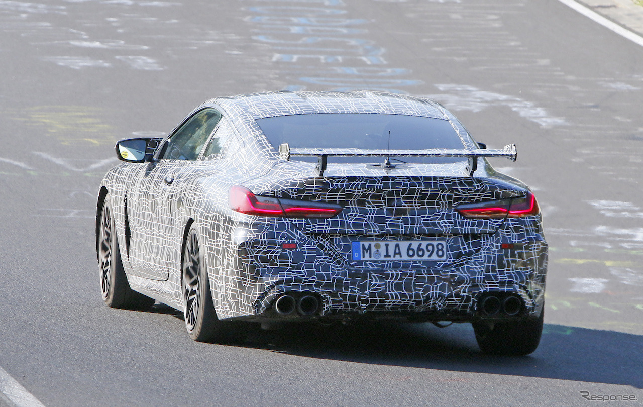 BMW M8クーペ CS テスト車両（スクープ写真）