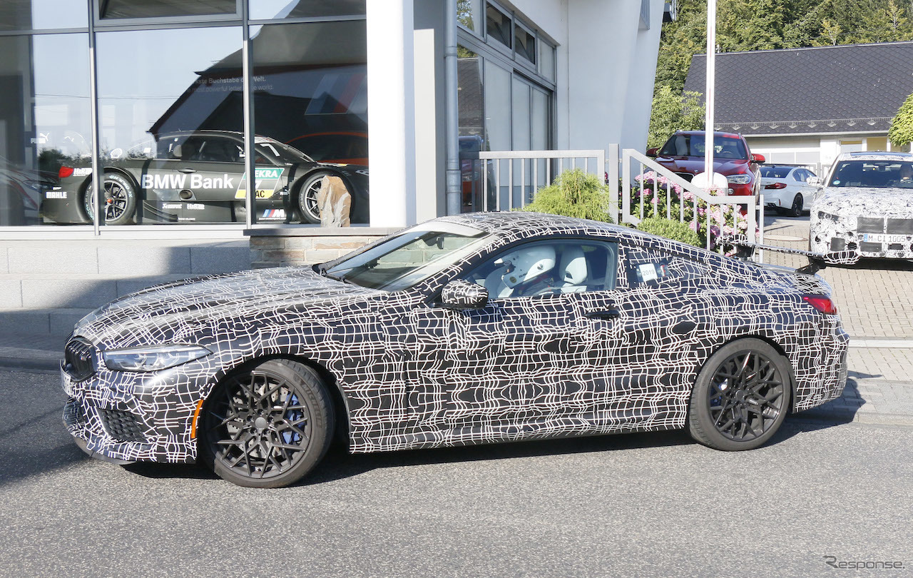 BMW M8クーペ CS テスト車両（スクープ写真）