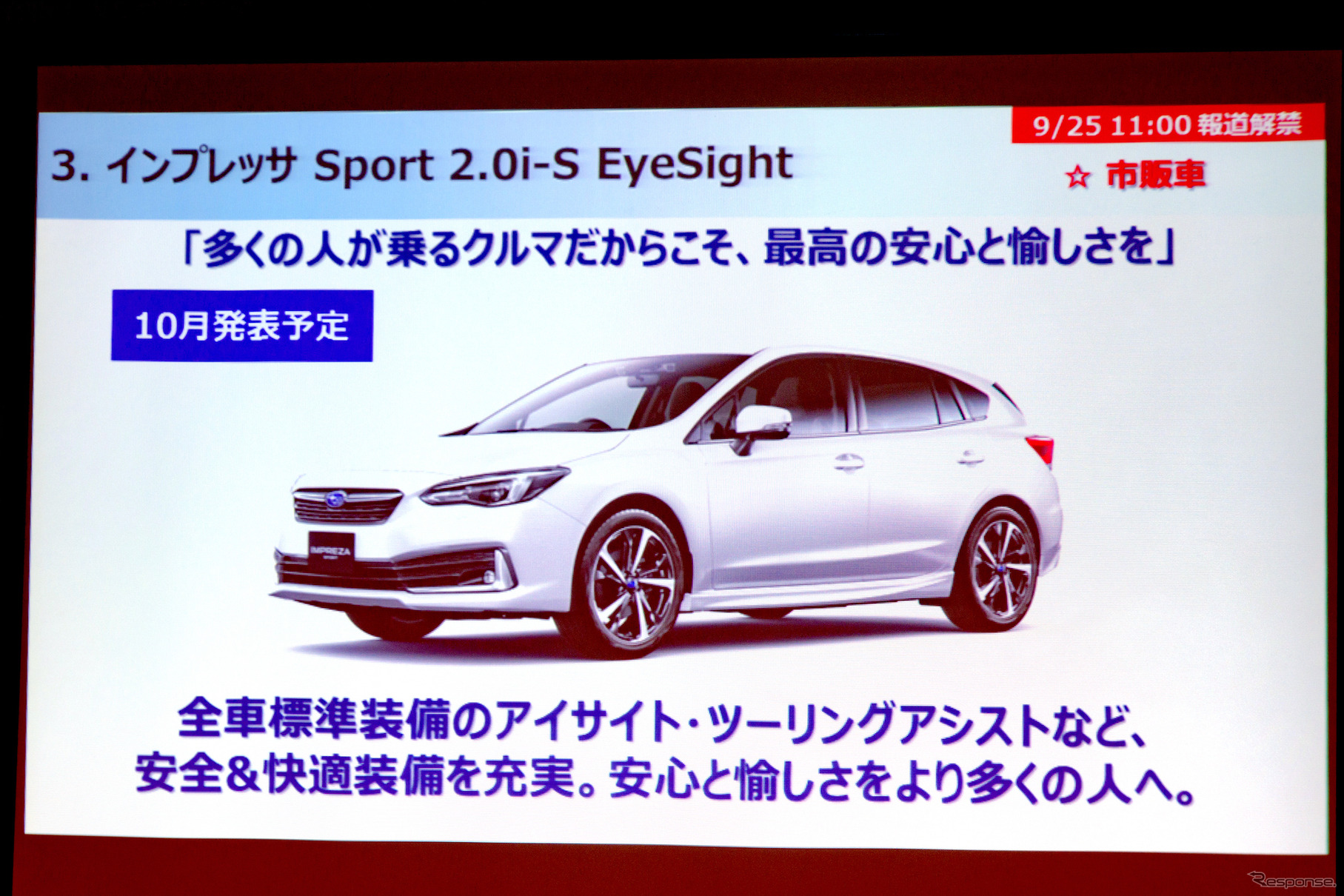 スバル・インプレッサSport 2.0i-S EyeSight