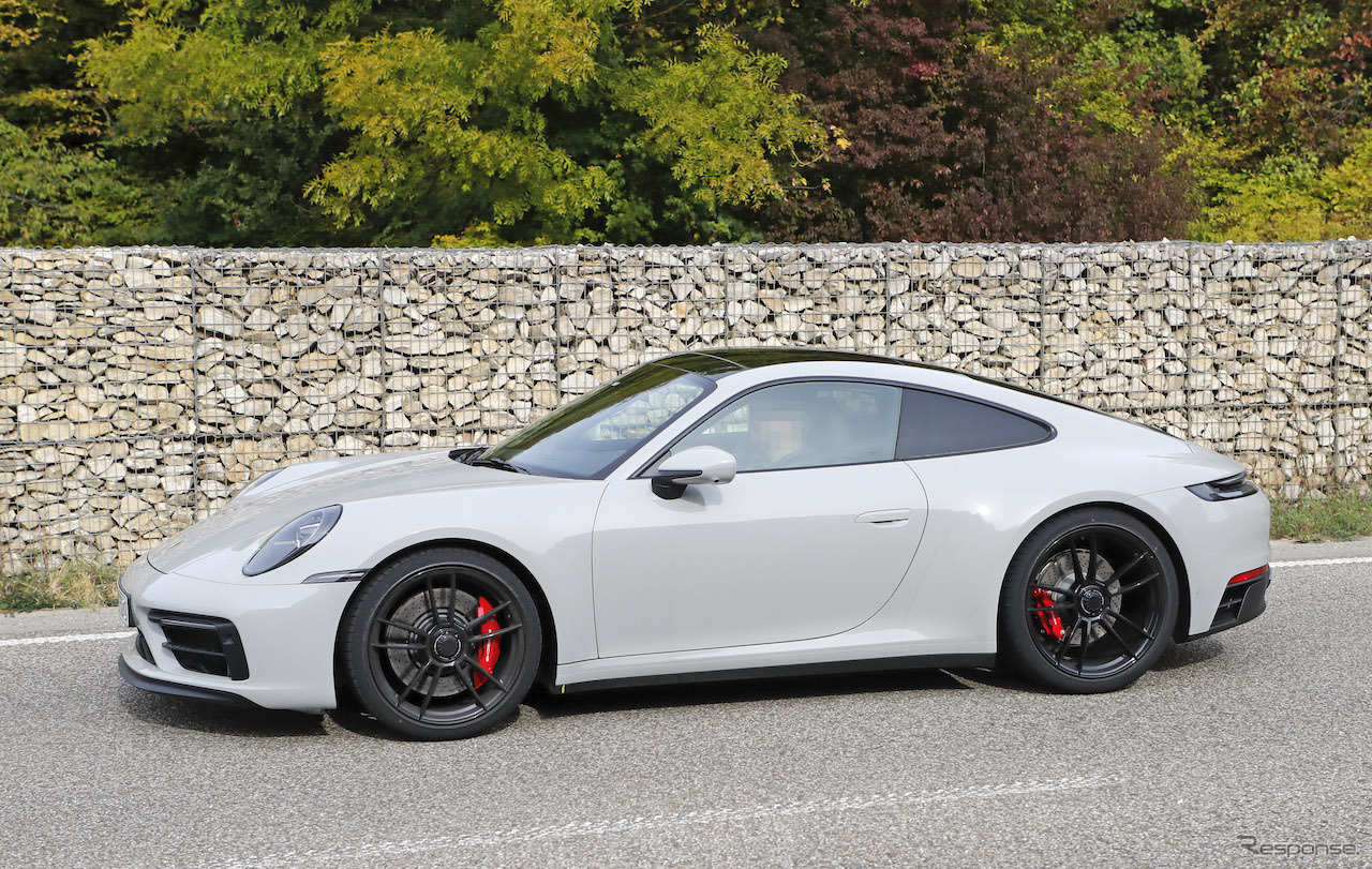 ポルシェ 911 GTS 開発車両（スクープ写真）