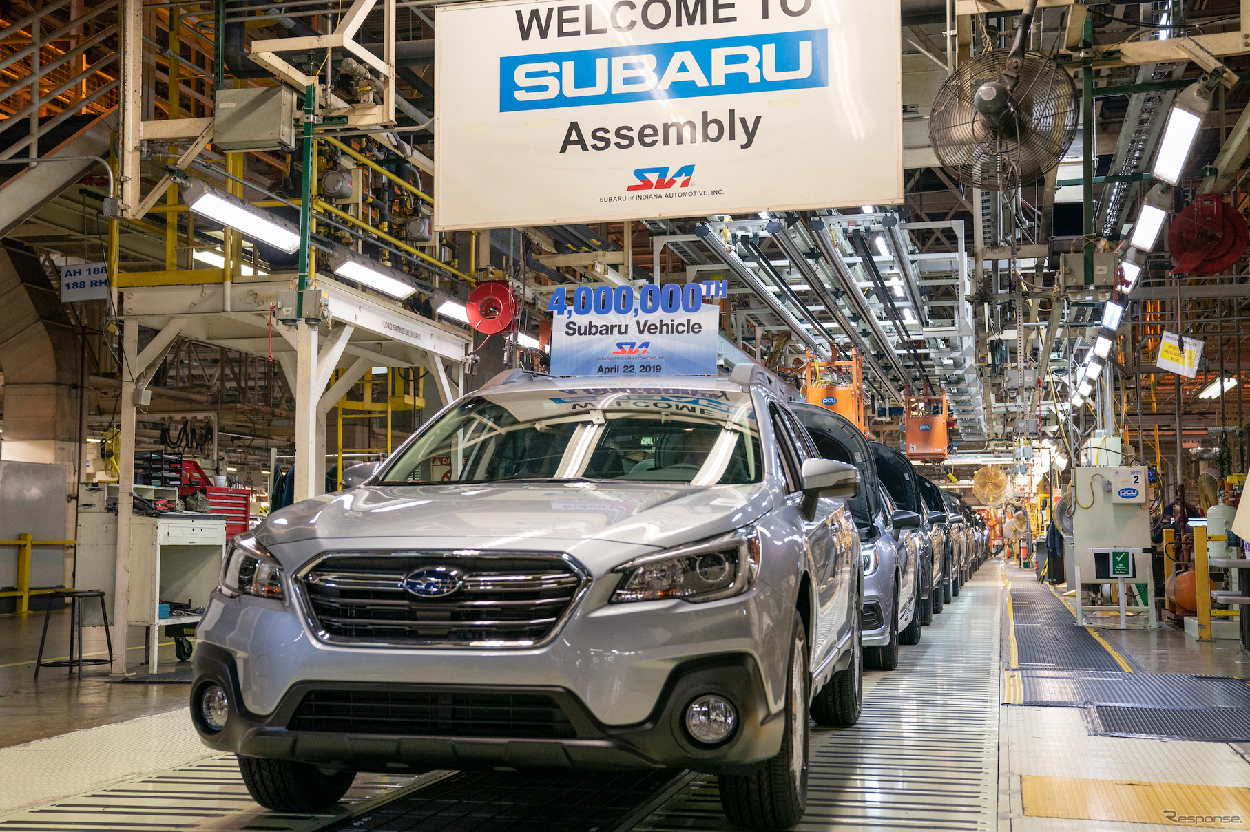 2019年4月にはスバル車400万台を生産。