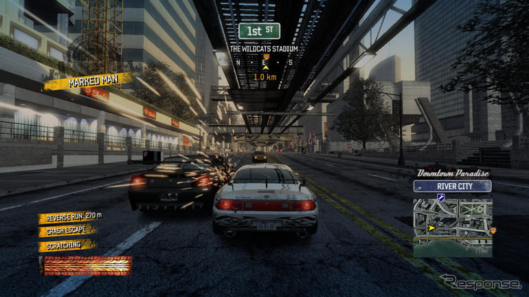 『バーンアウトパラダイス』暴走車天国、過激なレースゲーム