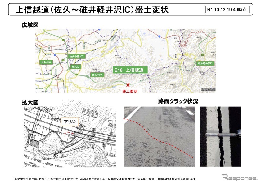 NEXCO東日本の被災状況